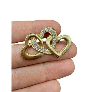 Vintage Triple Heart Brooch 3 Heart Brooch Hearts Jewelry